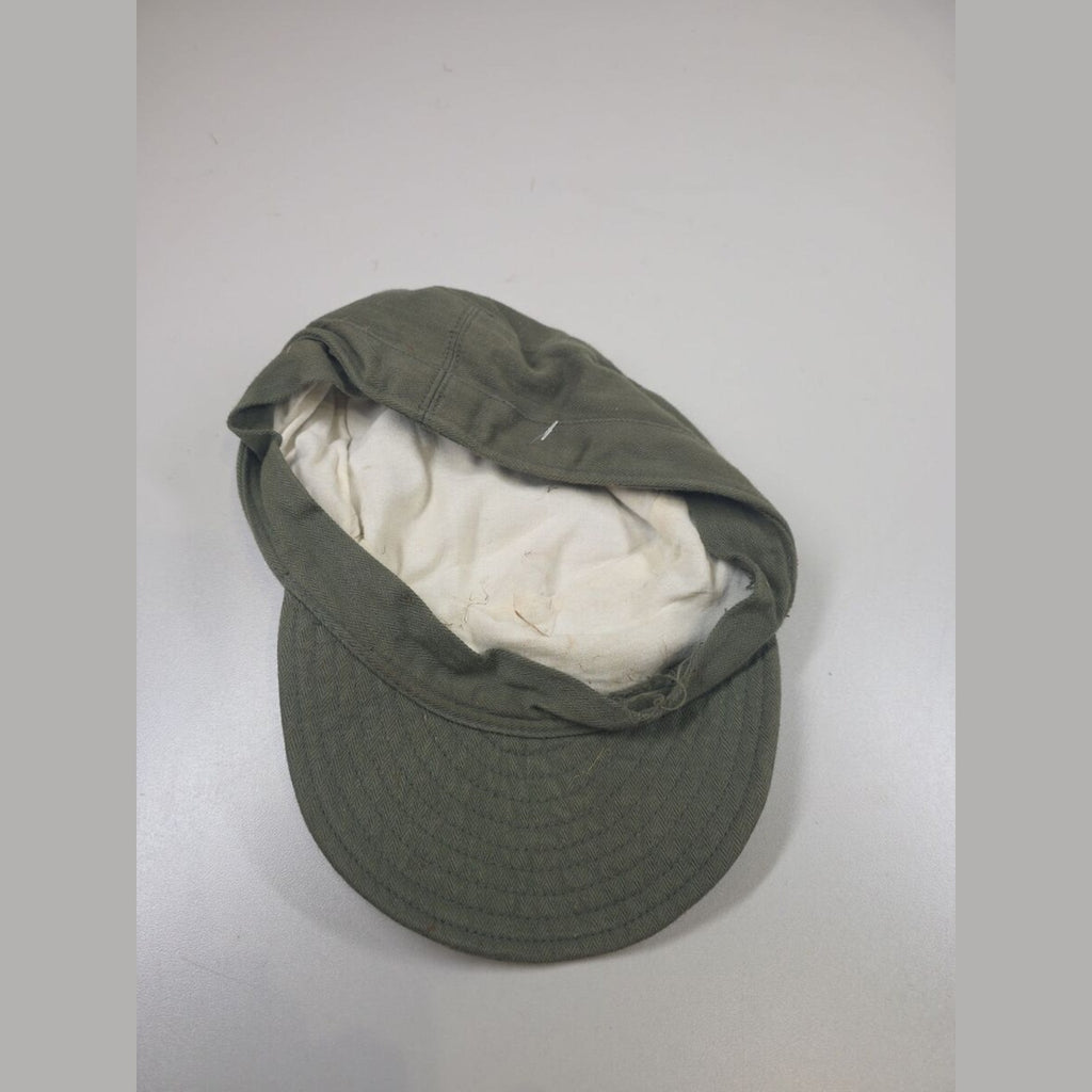 FAPLA Angolan Armed Forces Olive Green Herringbone Peak Cap. Small