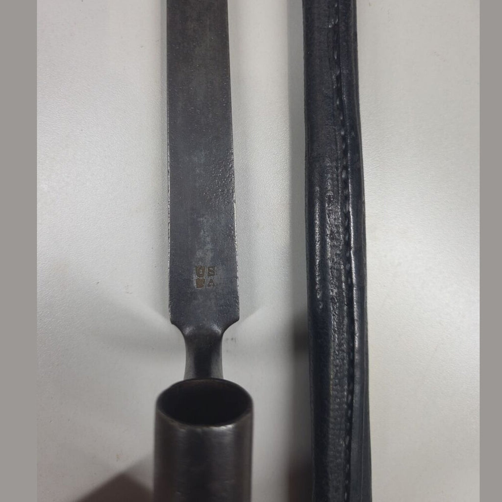 U.S. Model 1819 Hall Rifle Socket Bayonet with Brass-Mounted Scabbard