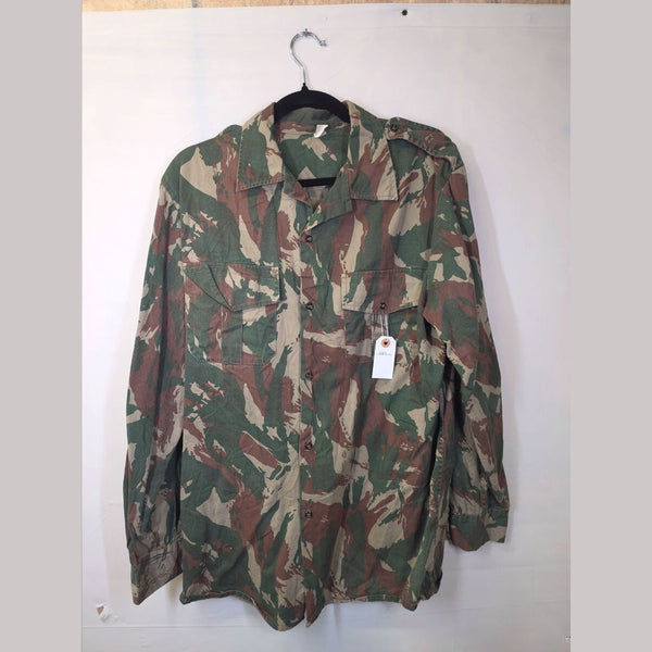Zimbabwe Defence Forces Brushstroke Camouflage Combat Shirt (Early Independence Pattern)UK Size: Large (L)Chest: 46