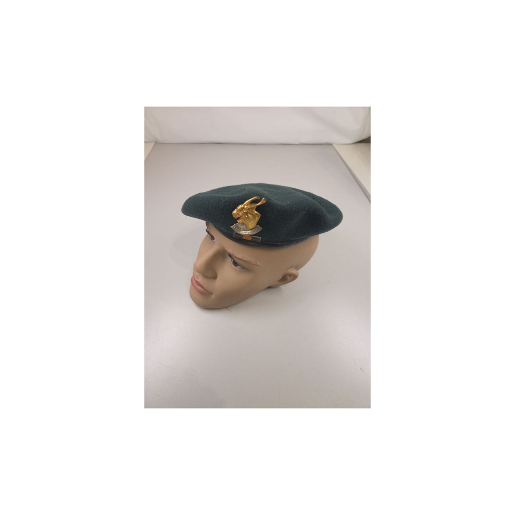 South African Army Infantry Rifleman Green Beret with Springbok Badge