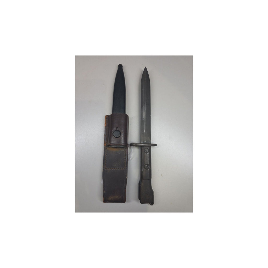 South African Police–Marked FN FAL Type B Bayonet with Scabbard and Frog