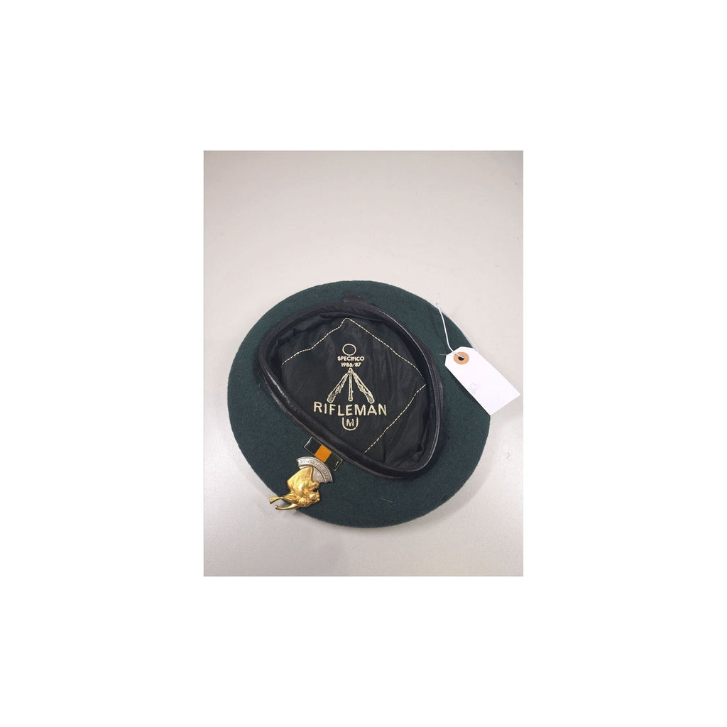 South African Army Infantry Rifleman Green Beret with Springbok Badge