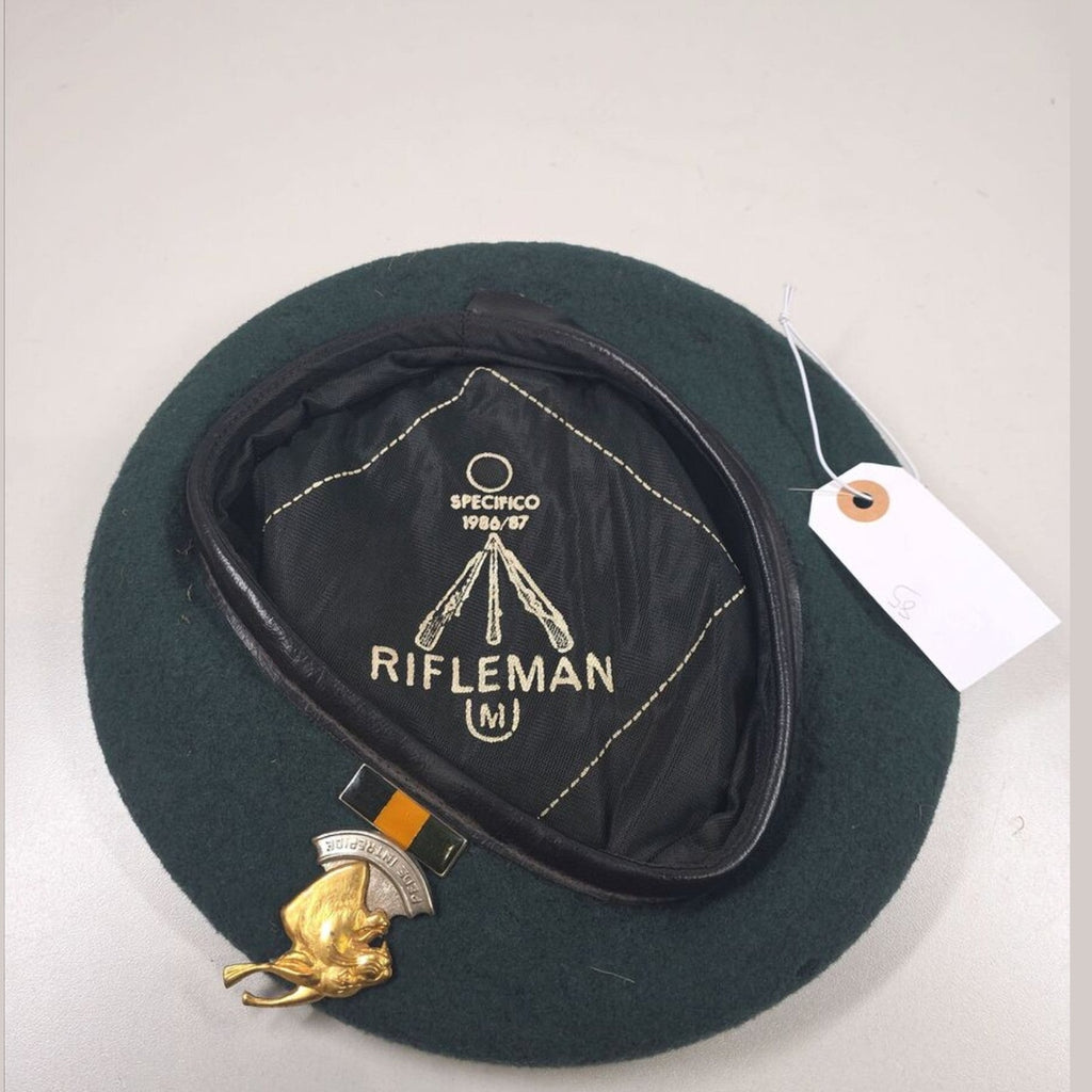 South African Army Infantry Rifleman Green Beret with Springbok Badge