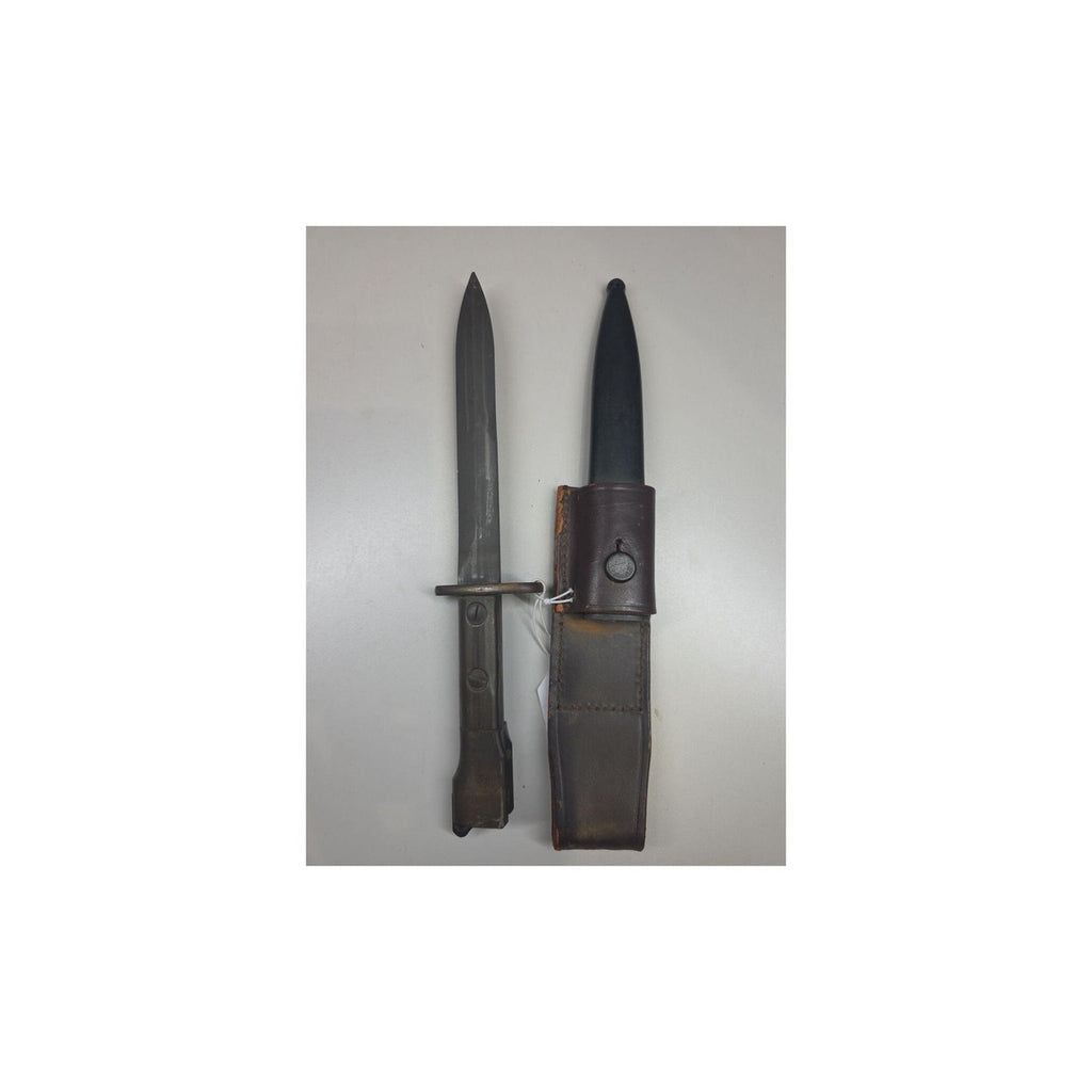 South African Police–Marked FN FAL Type B Bayonet with Scabbard and Frog