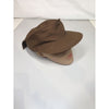 South African-Style Nutria Brown Peaked Cap with Neck Flap, XL