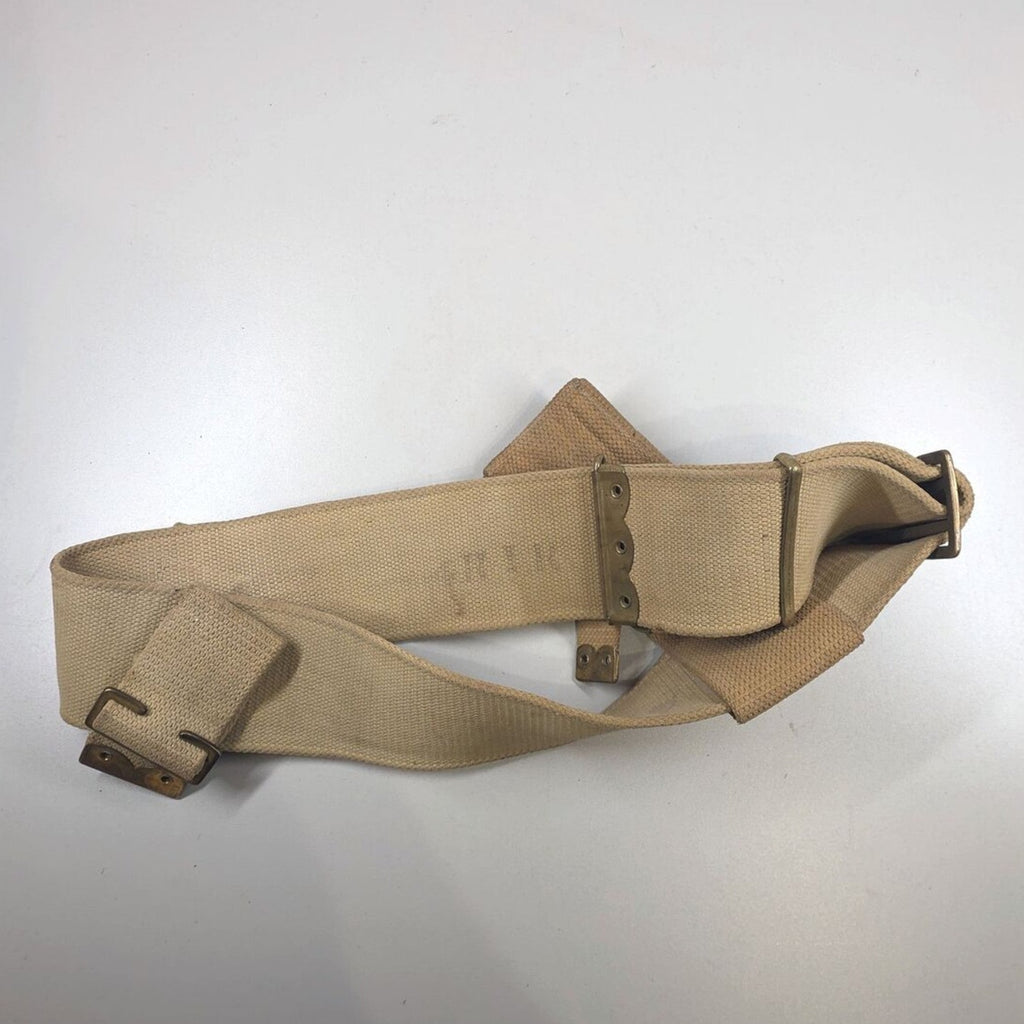 British Pattern 1908 Webbing Belt with Pattern 1908 Bayonet Frog
