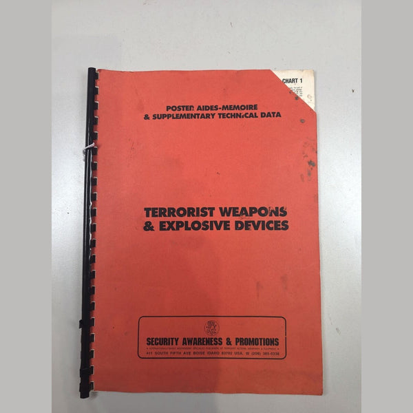 Terrorist Weapons & Explosive Devices – Poster Aides-Memoire & Supplementary Technical Data Manual