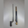 1842 Pattern British Socket Bayonet with Hanoverian Catch and Brass-Mounted Scabbard