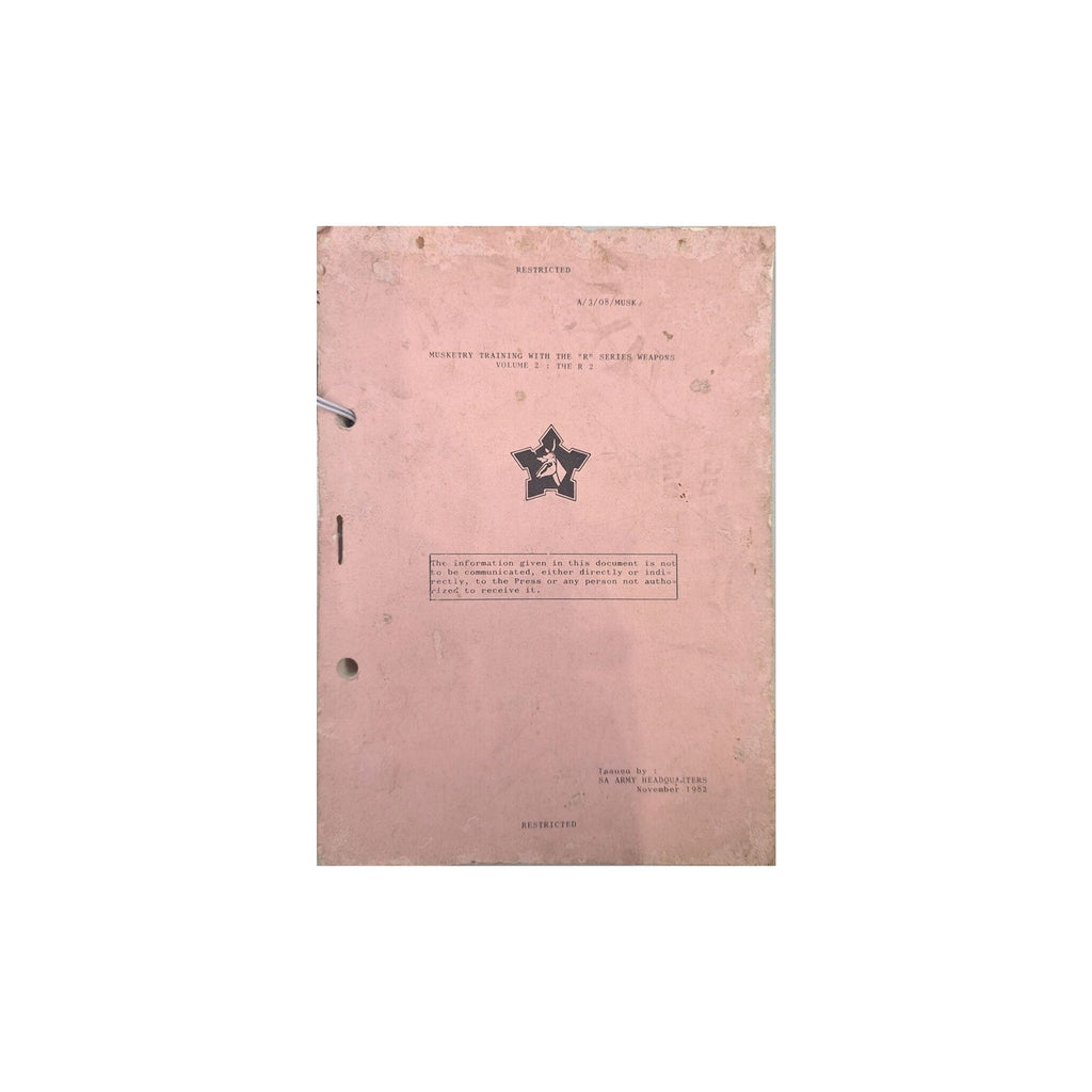SADF Musketry Training with the R-Series Weapons – Volume 2