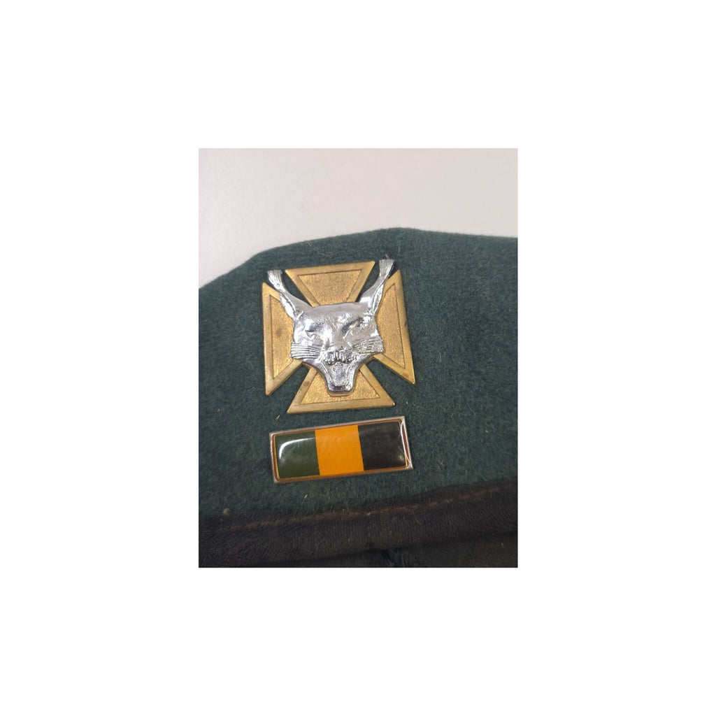 South African Defence Force Infantry Green Beret with Lynx/Caracal Badge