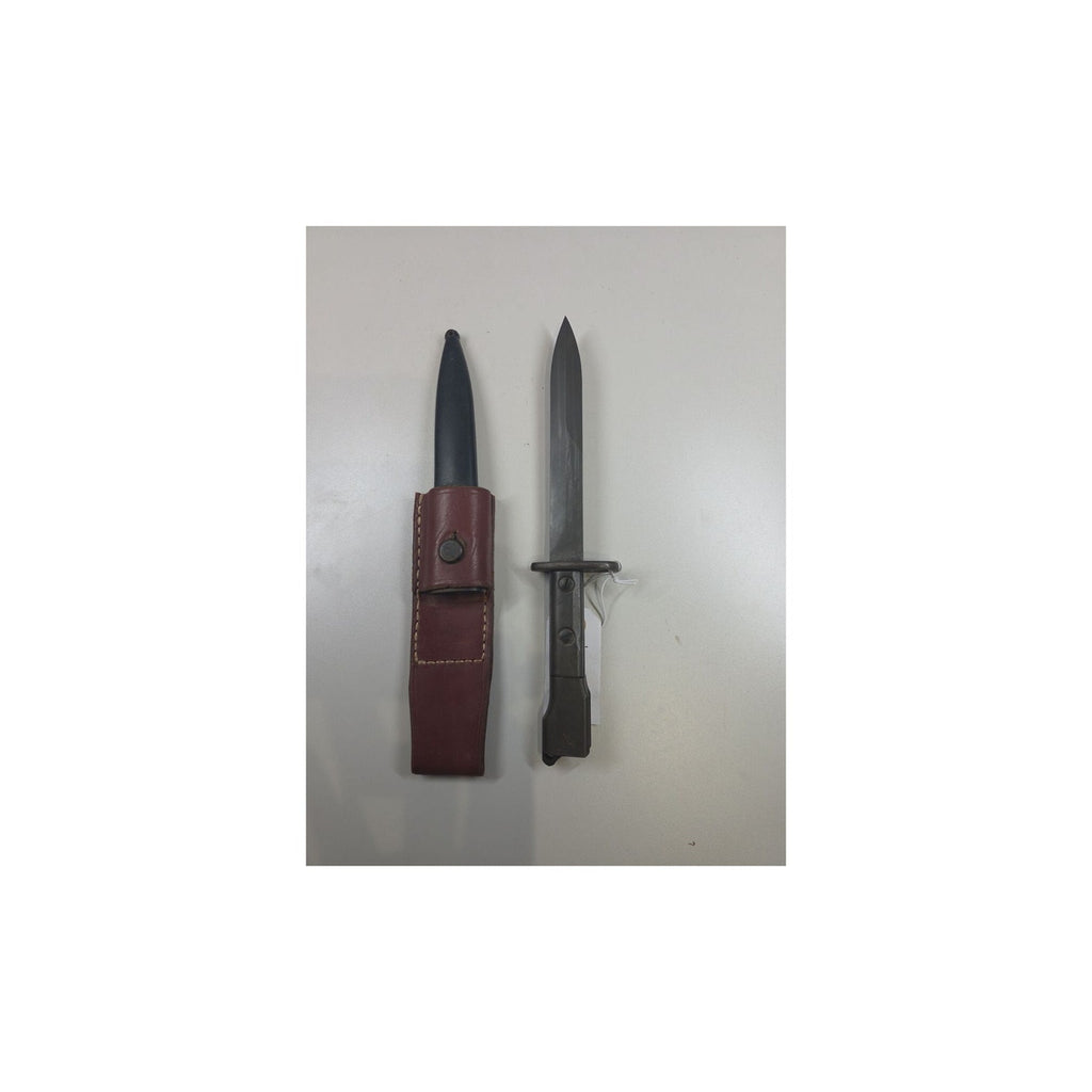 South African Police–Marked FN FAL Type B Bayonet with Scabbard and Frog