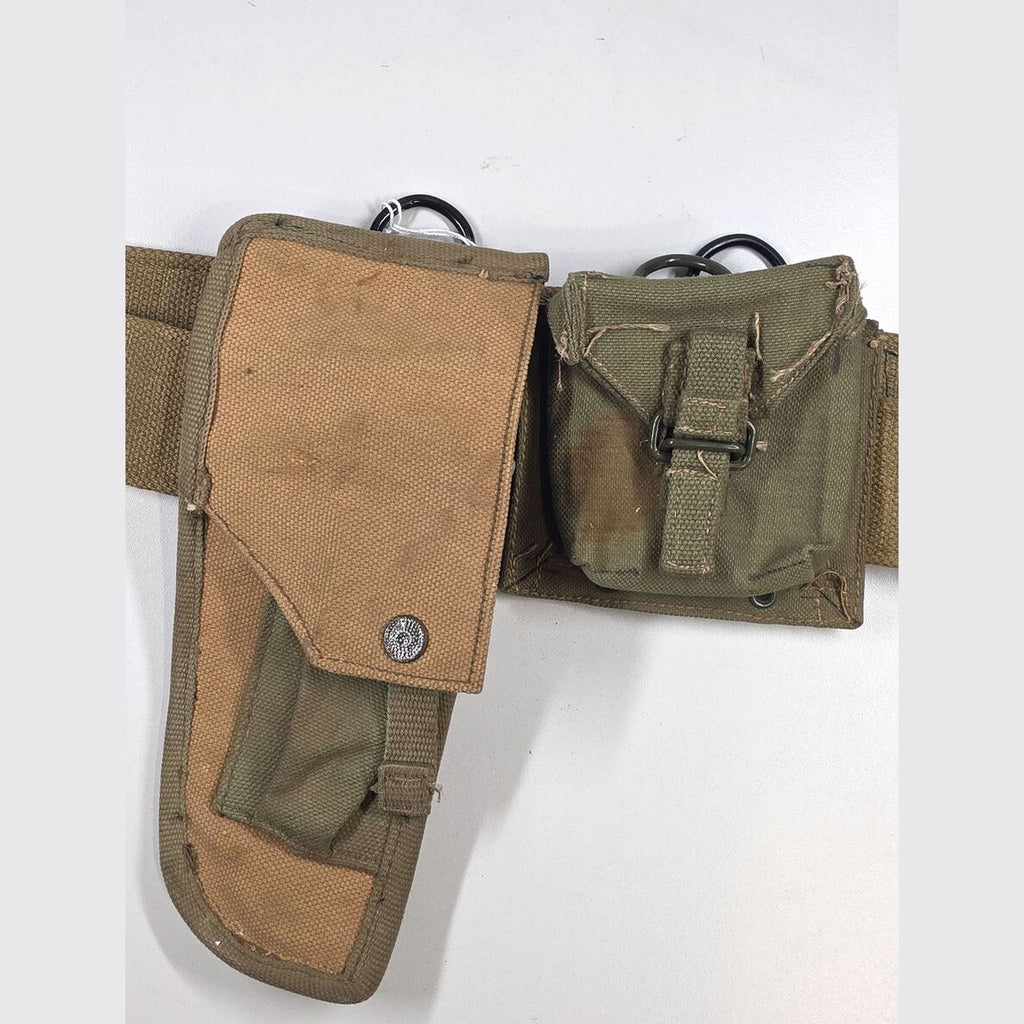 rhodesian pattern 48/52 web belt with holster and– Lets Talk Militaria UK