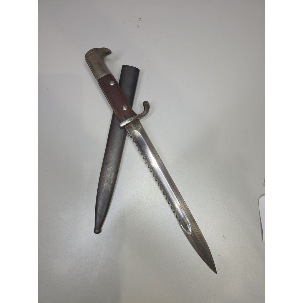 German Erfurt S98/05 Sawback Bayonet with Scabbard